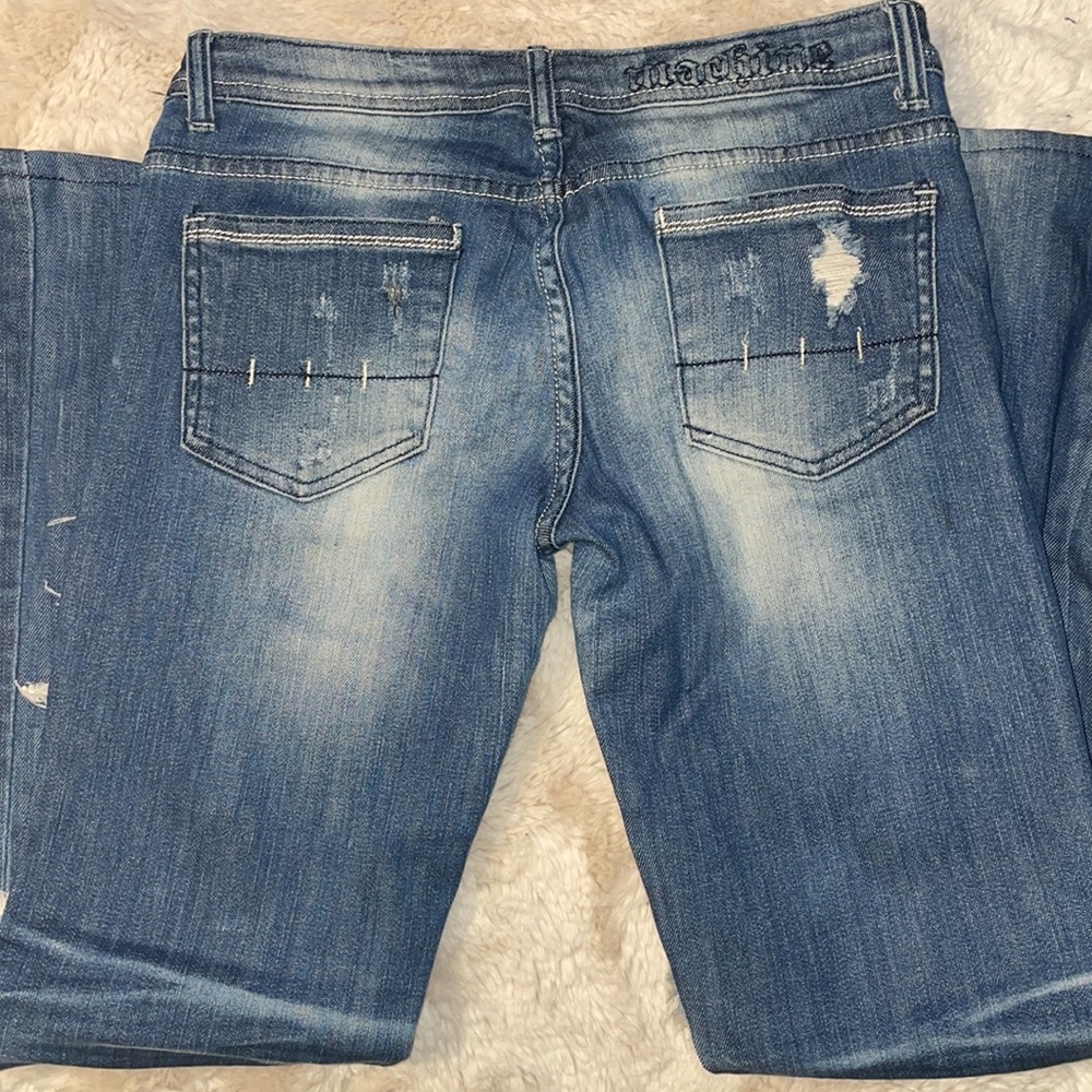 Machine Brand Ripped Up distressed jeans. - Picture 5 of 6